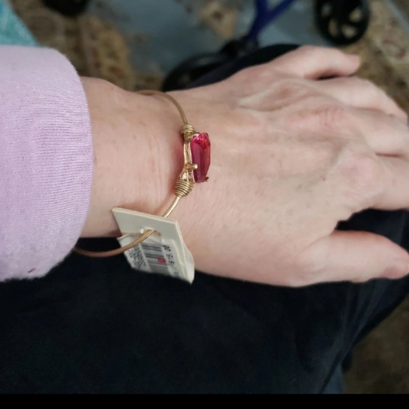 NWT 2 Artisan Bracelets, Handmade, Purple Druzy, Pink Crystal, Lovely and Unique - Picture 5 of 10